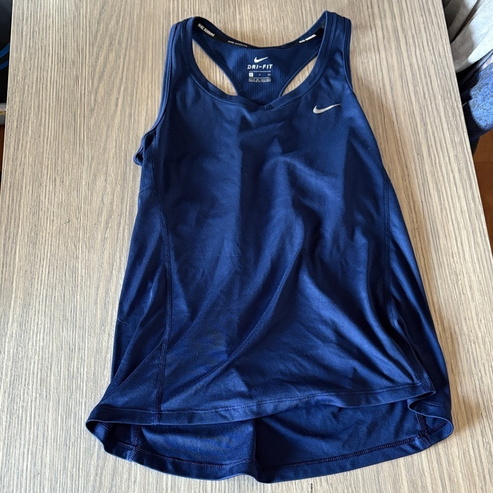 Nike Women’s Dri-Fit Running Tank – Navy – Size Small